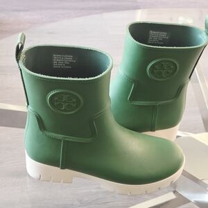 Tory Burch Women's Green Rain Boots